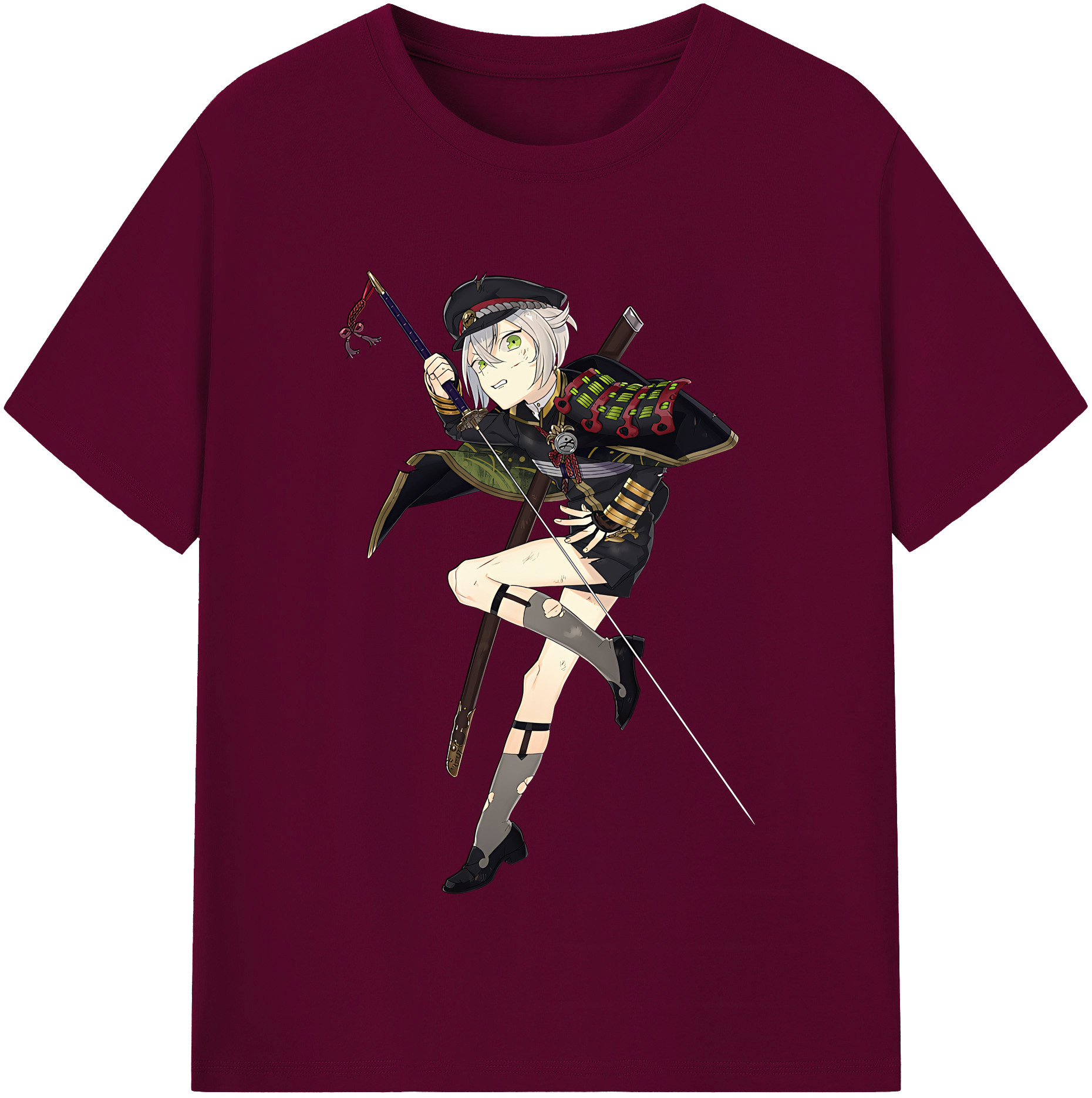 （画像用） 刀剣乱舞 Touken Ranbu レディースカジュアルプリントTシャツ（綿100％）